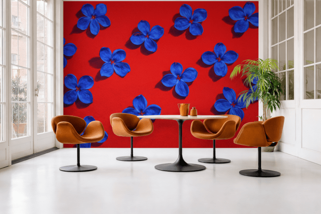 Blue Bloom Mural