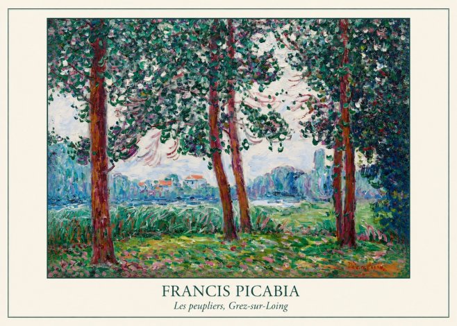 Francis Picabia Les Peupliers, Grez-sur-loing No4 - Poster