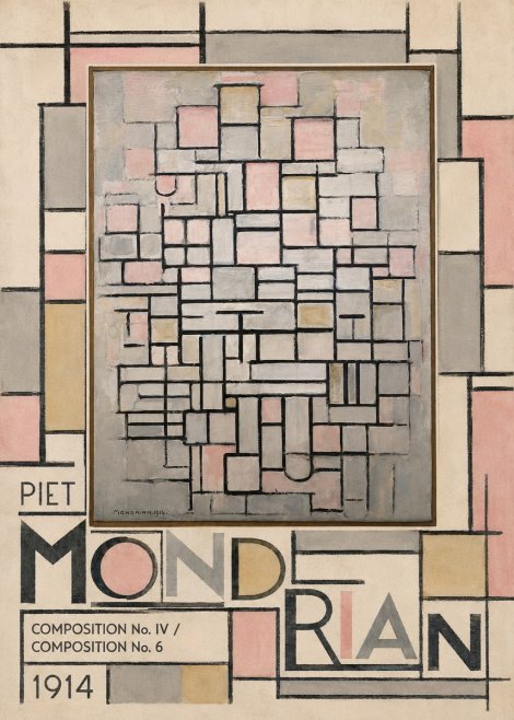 Piet Mondrian Composition No. Iv / Composition No. 6 No4 - Poster