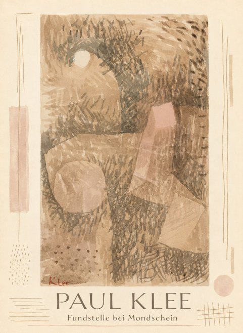 Paul Klee Fundstelle Bei Mondschein No1 - Poster