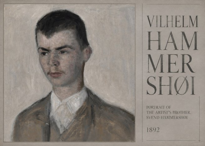 Vilhelm Hammershøi Portrait of the Artist's Brother, Svend Hammershøi No5 - Poster