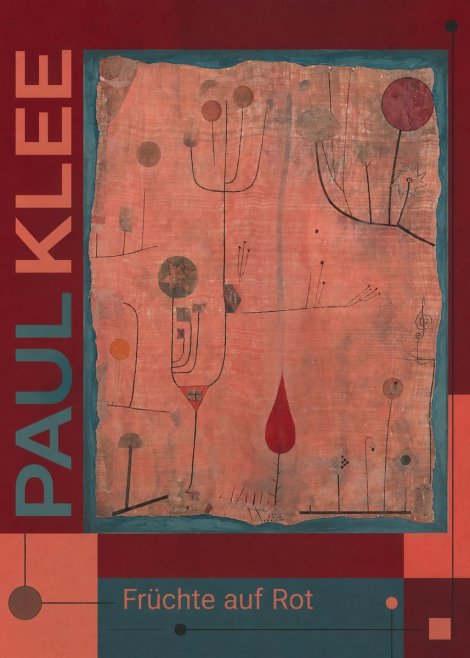 Paul Klee Früchte Auf Rot No6 - Poster