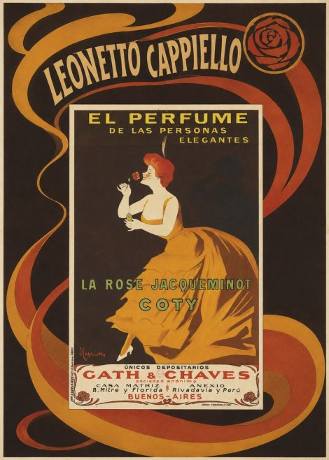 Leonetto Cappiello La Rose Jacqueminot Coty No5 - Poster