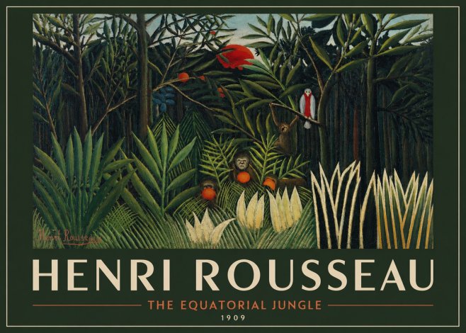 Rousseau The Equatorial Jungle I No2 - Poster