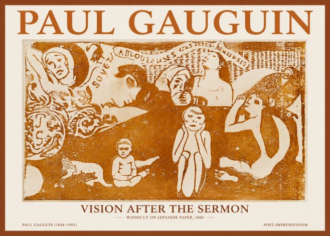 Paul Gauguin Amoureuses (Lovers) No2 - Poster