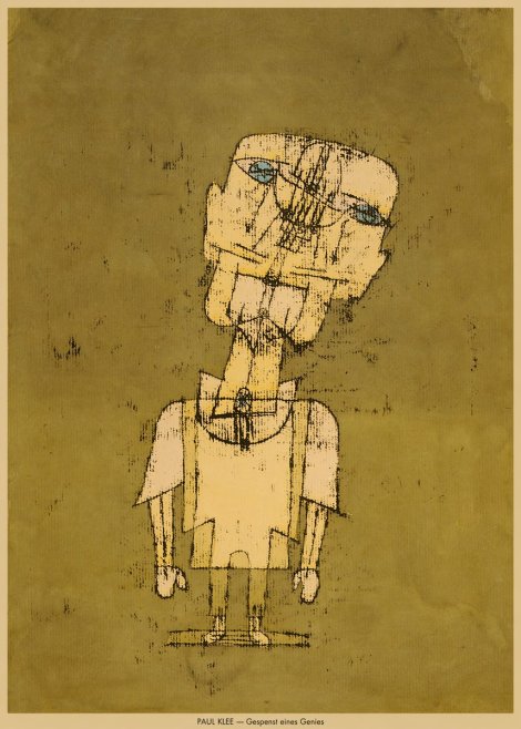 Paul Klee Gespenst Eines Genies No6 - Poster