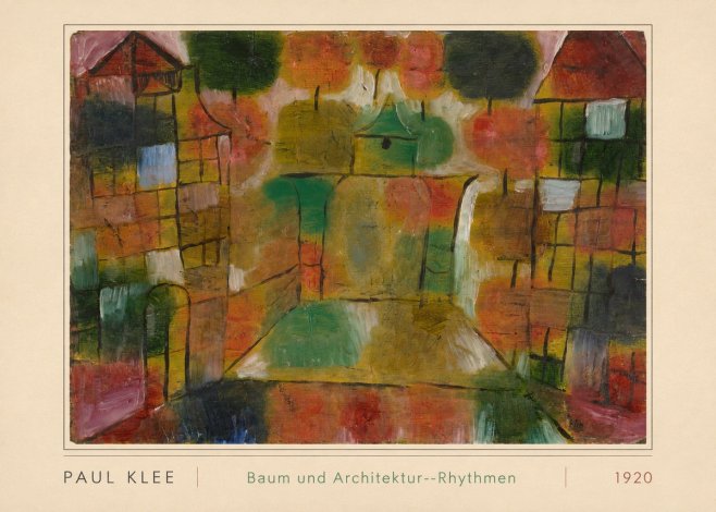 Paul Klee Baum Und Architektur--rhythmen No3 - Poster
