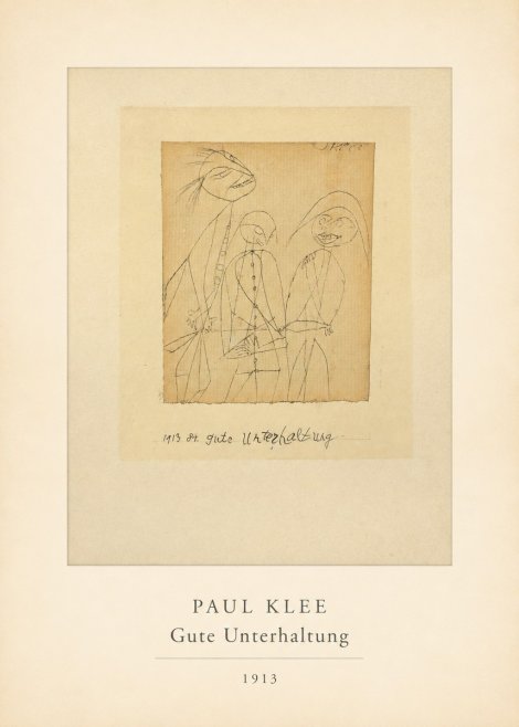 Paul Klee Gute Unterhaltung No4 - Poster