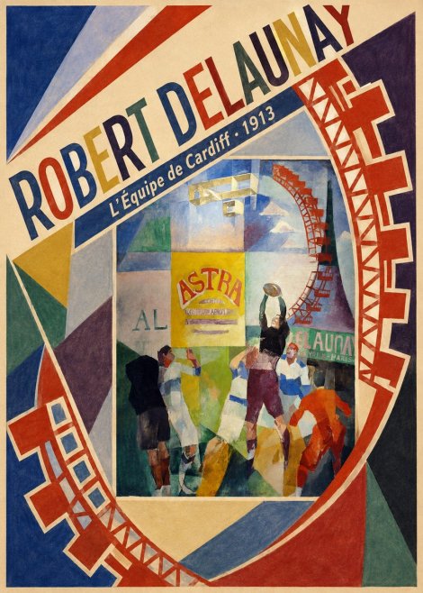 Robert Delaunay L'équipe De Cardiff - 1913 No4 - Poster