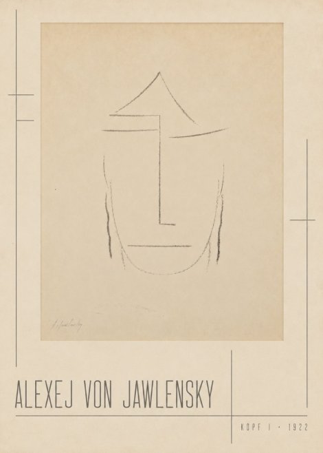 Alexej von Jawlensky Kopf I No2 - Poster