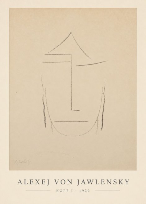 Alexej von Jawlensky Kopf I No6 - Poster