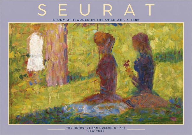 Seurat Study of Figures in the Open Air, C. 1886 No4 - Poster