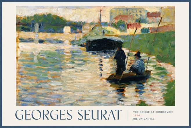 Seurat The Bridge at Courbevoie No2 - Poster