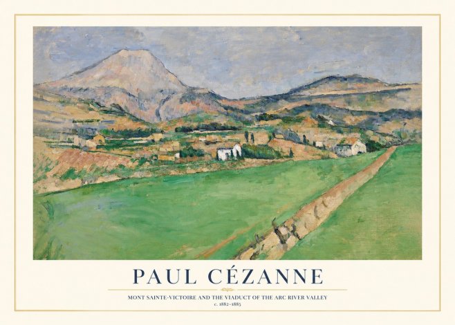 Paul Cézanne Mont Sainte-victoire and the Viaduct of the Arc River Valley No1 - Poster