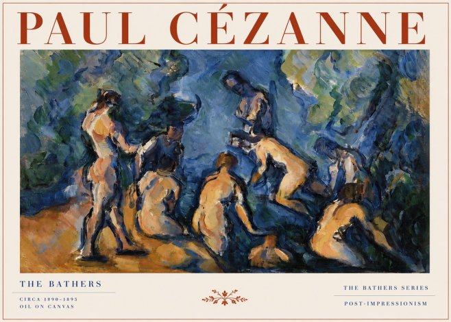 Paul Cézanne Bathers I No4 - Poster