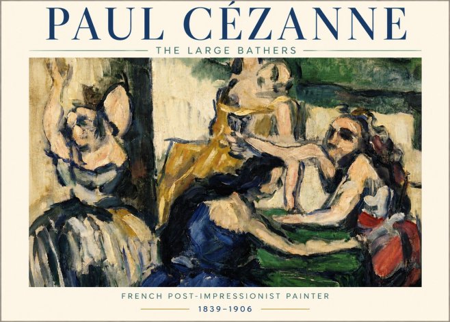 Paul Cézanne The Large Bathers II No3 - Poster