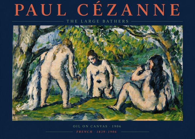 Paul Cézanne The Large Bathers V No4 - Poster