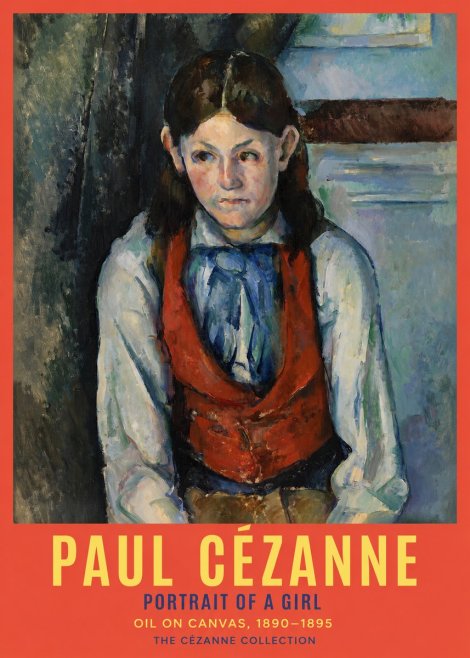 Paul Cézanne Portrait of a Girl No2 - Poster