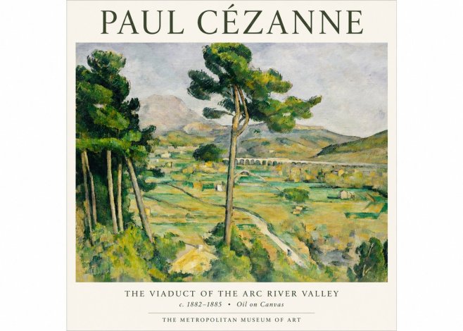 Paul Cézanne The Viaduct of the Arc River Valley No1 - Poster