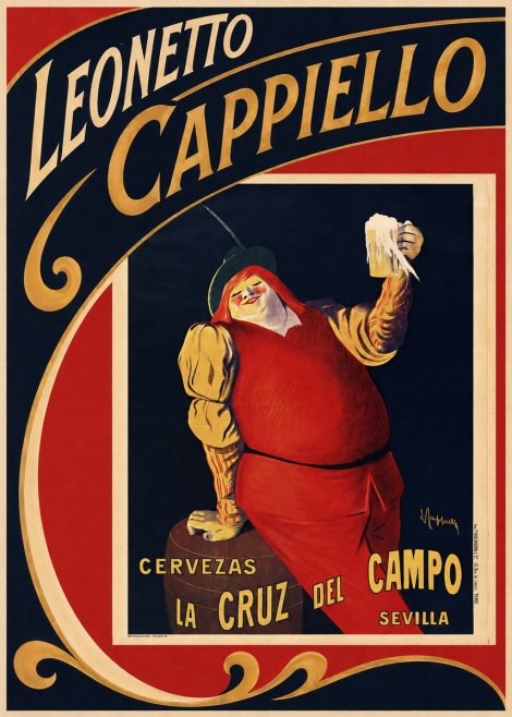 Leonetto Cappiello Cervezas La Cruz Del Campo No2 - Poster