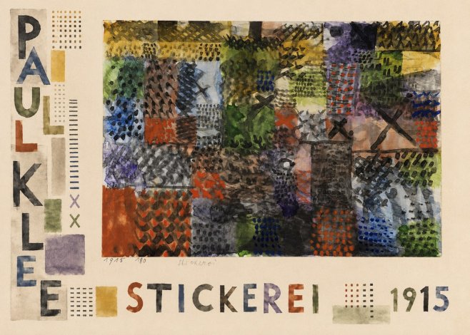 Paul Klee Stickerei No6 - Poster