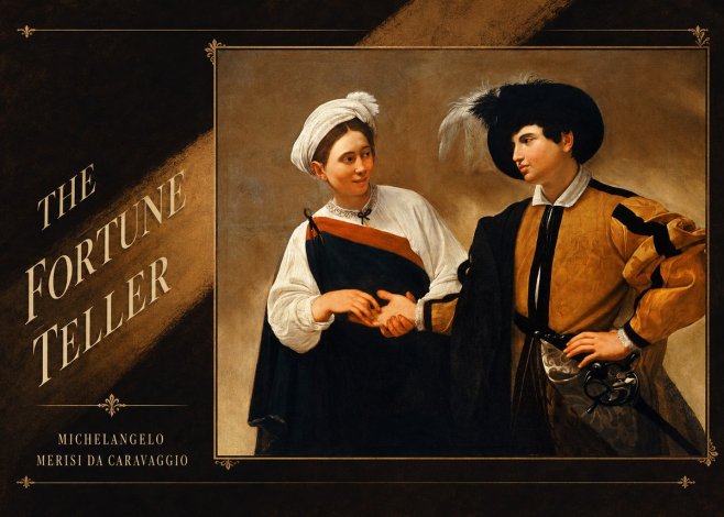 Michelangelo Merisi da Caravaggio The Fortune Teller I No3 - Poster