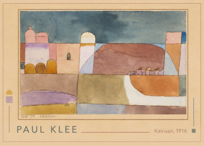 Paul Klee Kairuan, 1916 No1 - Poster