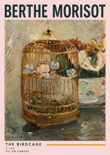 Berthe Morisot The Birdcage II No3 - Poster