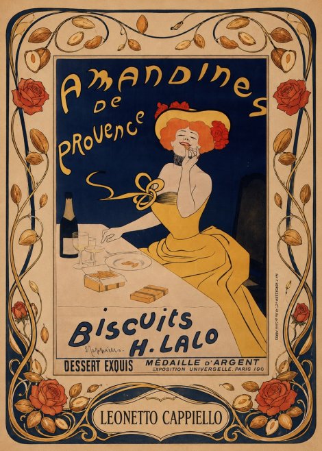 Leonetto Cappiello Amandines De Provence Biscuits H. Lalo I No5 - Poster