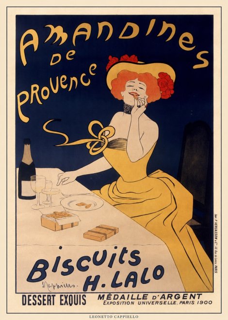 Leonetto Cappiello Amandines De Provence Biscuits H. Lalo I No6 - Poster