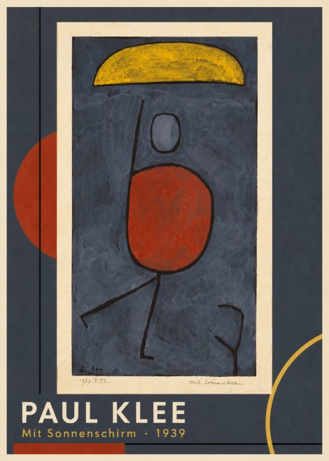 Paul Klee Mit Sonnenschirm No1 - Poster