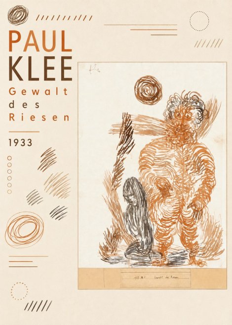 Paul Klee Gewalt Des Riesen I No6 - Poster