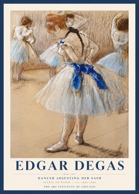Edgar Degas Dancer Adjusting Her Sash No3 - Poster