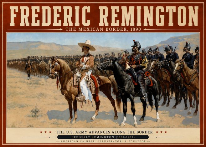 Frederic Remington The U.s. Army Advances Along the Border No6 - Poster