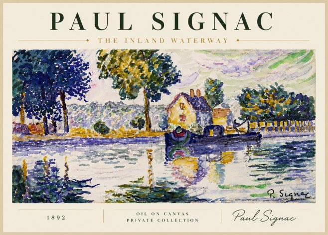 Signac The Inland Waterway No4 - Poster