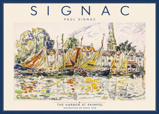 Signac The Harbor at Paimpol No4 - Poster