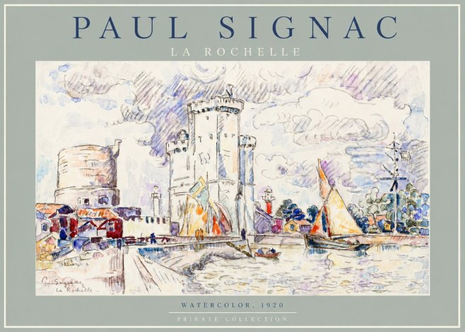 Signac La Rochelle III No4 - Poster