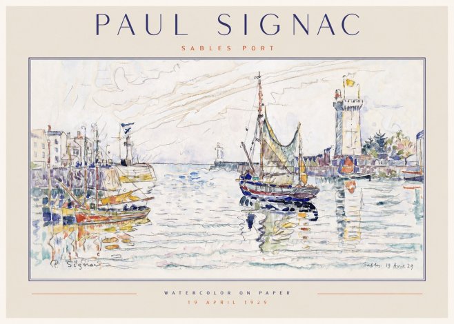 Signac Sables Port No3 - Poster