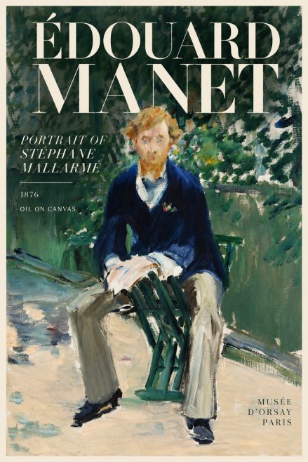 Édouard Manet Portrait of Stéphane Mallarmé II No6 - Poster