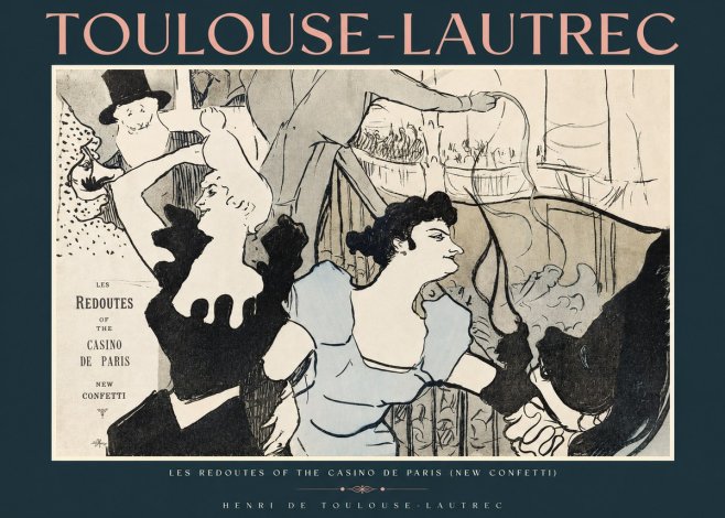 Toulouse-Lautrec Les Redoutes of the Casino De Paris (New Confetti) No2 - Poster