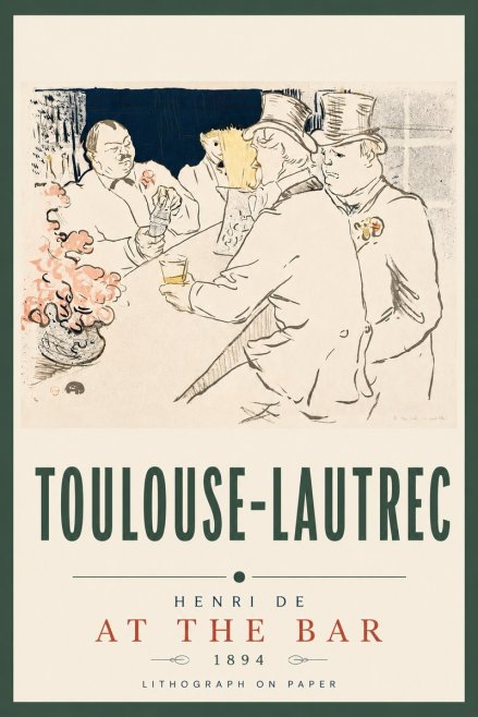 Toulouse-Lautrec At the Bar No5 - Poster