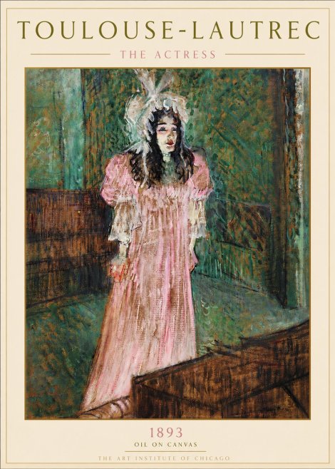 Toulouse-Lautrec The Actress No6 - Poster