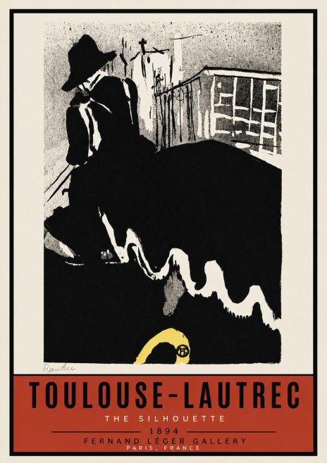 Toulouse-Lautrec The Silhouette No3 - Poster