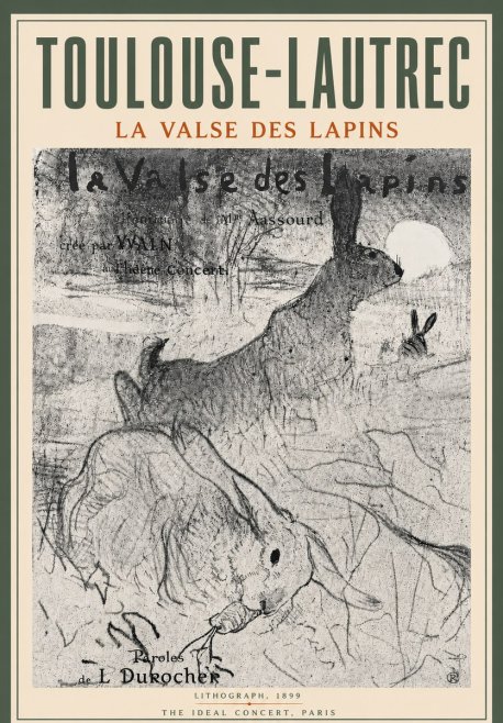 Toulouse-Lautrec La Valse Des Lapins No6 - Poster