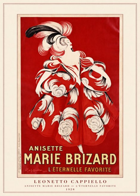 Leonetto Cappiello Ansette Marie Brizard - L'éternelle Favorite No3 - Poster