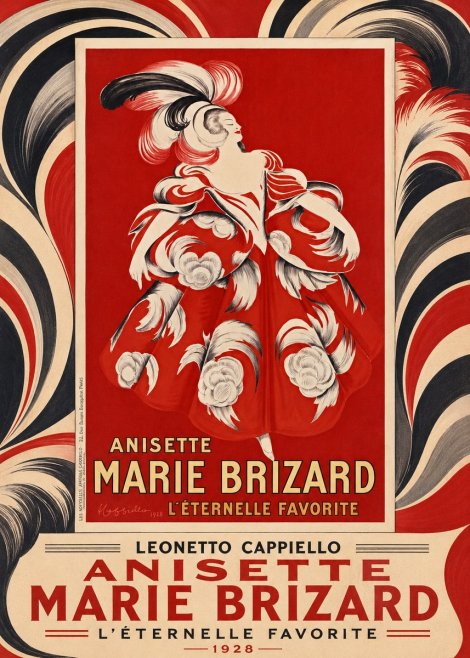 Leonetto Cappiello Ansette Marie Brizard - L'éternelle Favorite No4 - Poster