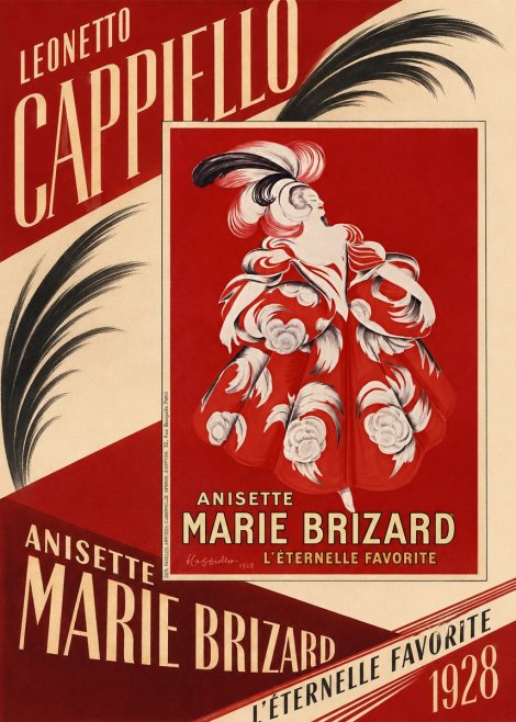 Leonetto Cappiello Ansette Marie Brizard - L'éternelle Favorite No5 - Poster