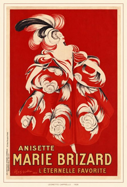 Leonetto Cappiello Ansette Marie Brizard - L'éternelle Favorite No6 - Poster