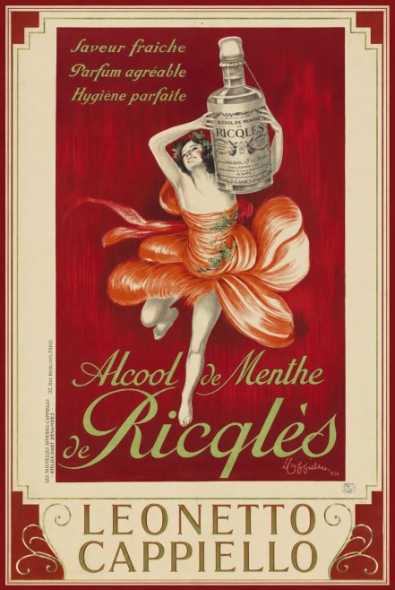 Leonetto Cappiello Alcool De Menthe De Ricqlès I No4 - Poster