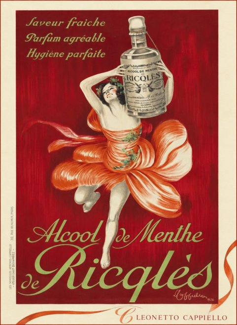 Leonetto Cappiello Alcool De Menthe De Ricqlès I No5 - Poster